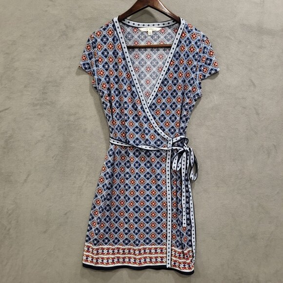 Max Studio Wrap Dress Women's Size Large Knee Length Stretchy Slinky‎ Sexy - Picture 1 of 6